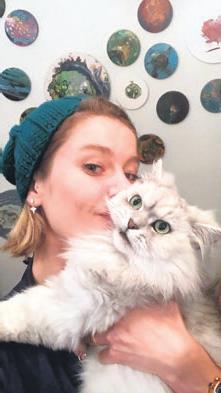 Burcu Biricik'den kedili paylaşım-1