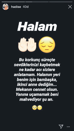 Çifte acı! Halasını kaybeden Hadise coronavirüs nedeniyle cenazeye gidemedi-2