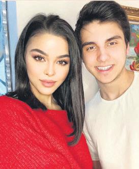 'Kuruluş Osman'ın oyuncusu Aslıhan Karalar kardeşiyle poz verdi-1