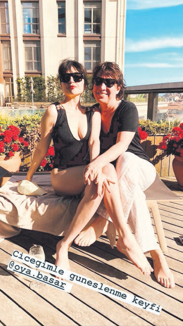 Gonca Vuslateri ve Oya Başar'dan güneş banyosu-1