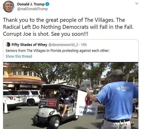 ABD Başkanı Donald Trump, tepkiler üzerine ırkçı paylaşımını silmek zorunda kaldı-1