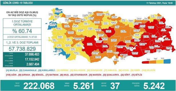 Son dakika: Sağlık Bakanlığı 17 Temmuz 2021 koronavirüs vaka, vefat ve aşı tablosunu duyurdu-9