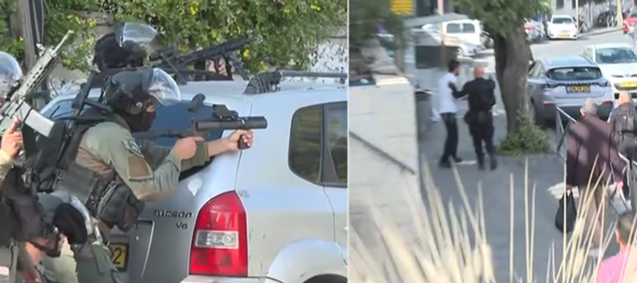 İşgalci İsrail'den cuma namazı kılmak isteyen Filistinlilere gaz bombalı saldırı!-4