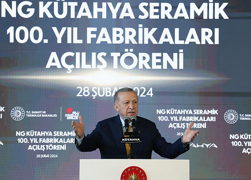 Başkan Erdoğan'dan NG Kütahya Seramik 100. Yıl Fabrikaları Açılış Töreni'nde önemli açıklamalar: Emaneti gençlere teslim edeceğiz-4