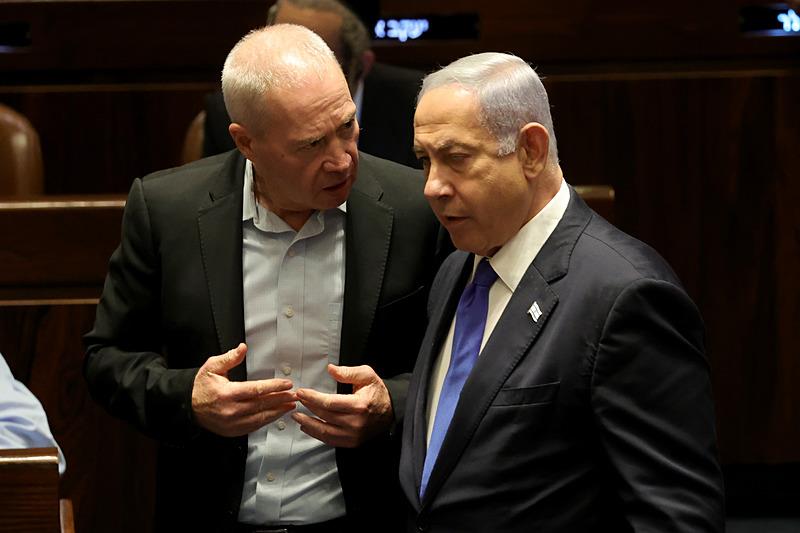 İsrail Savunma Bakanı Yoav Gallant ve Başbakan Benjamin Netanyahu