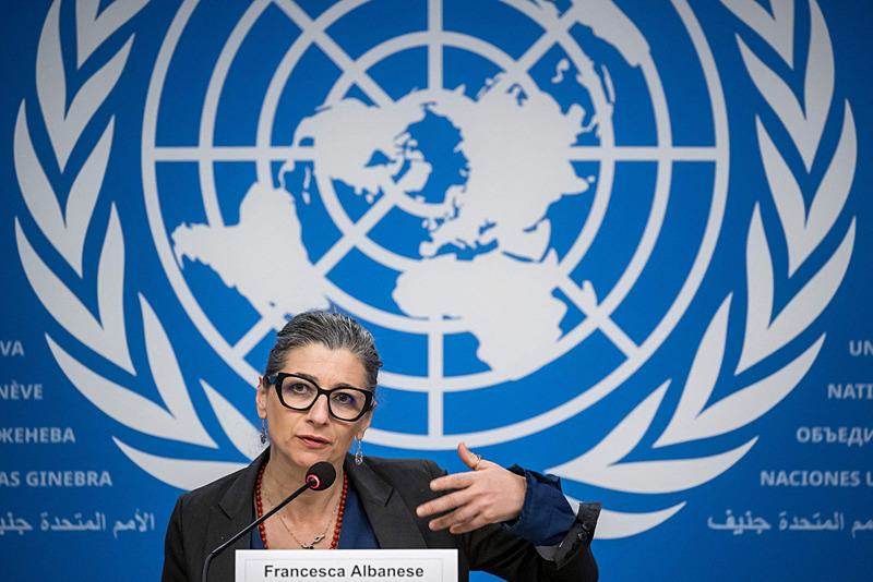 Birleşmiş Milletler İnsan Hakları Özel Raportörü Francesca Albanese
