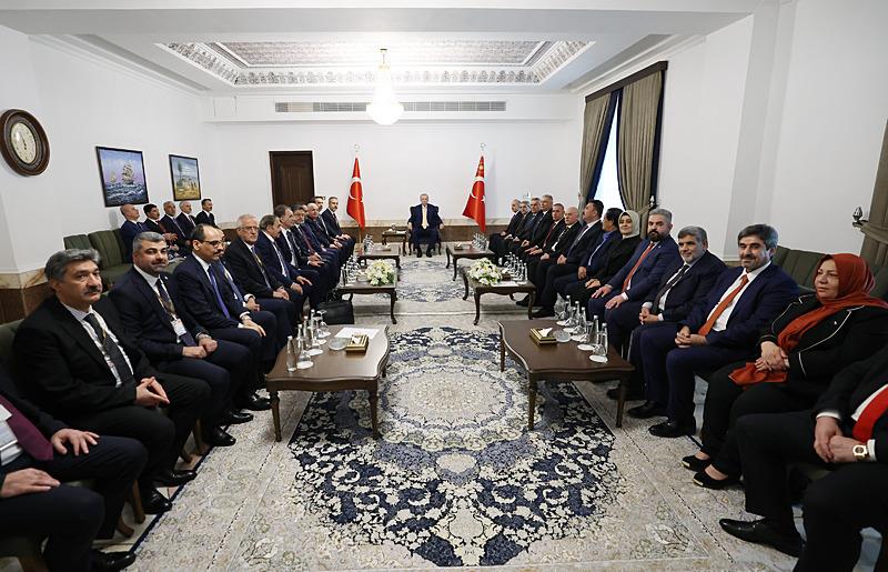 Başkan Erdoğan Irak Türkmenlerini kabul etti 
