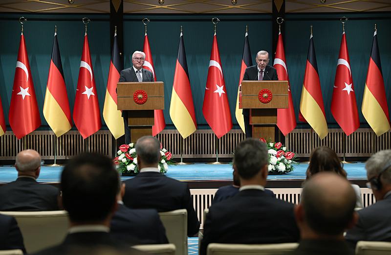 Başkan Erdoğan ve Steinmeir ortak basın toplantısı düzenledi