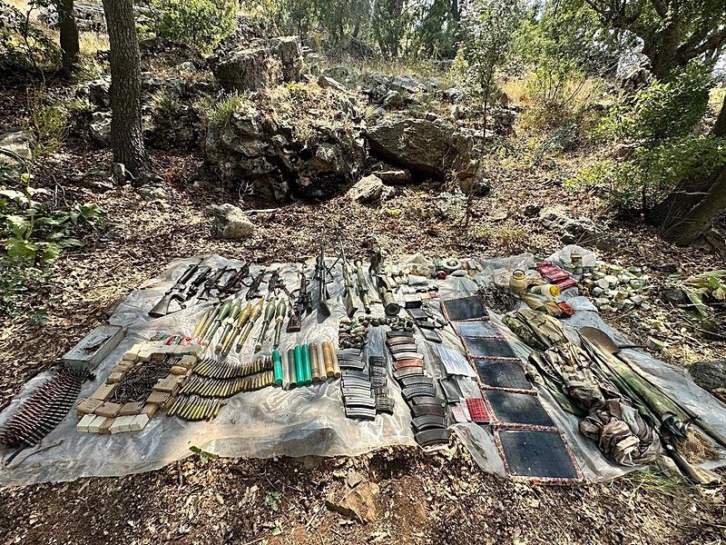 PKK'ya ait çok sayıda mühimmat ele geçirildi