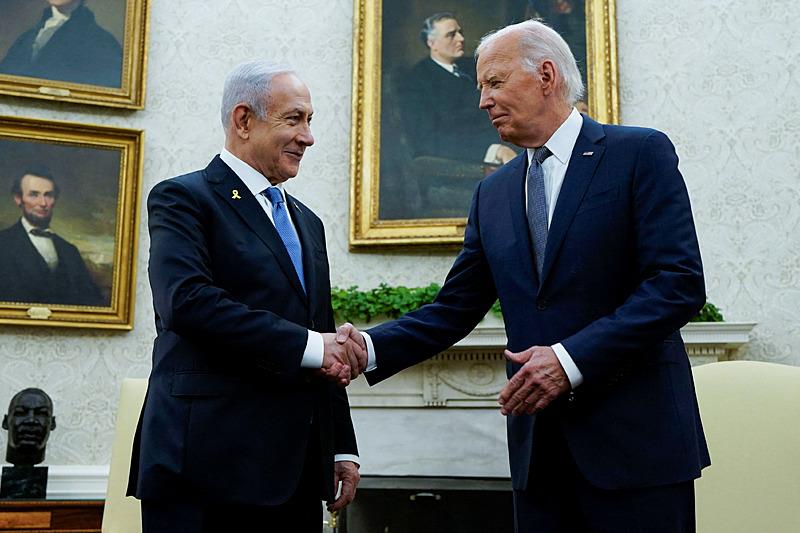 Biden katil Netanyahu'yu Beyaz Saray'da ağırladı