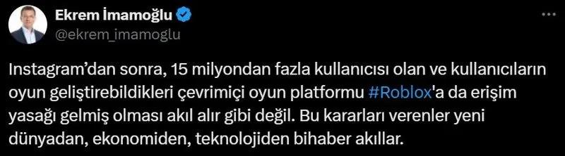 CHP'li İstanbul Büyükşehir Belediye Başkanı Ekrem İmamoğlu, platformu savunmak için kararın çıktığı ilk anda sosyal medyadan paylaşımda bulunmuştu..