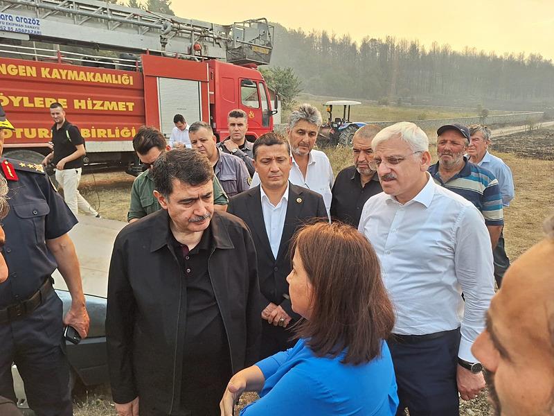 Ankara Valisi Vasip Şahin ve Bolu Valisi Erkan Kılıç bölgede açıklamalarda bulundu