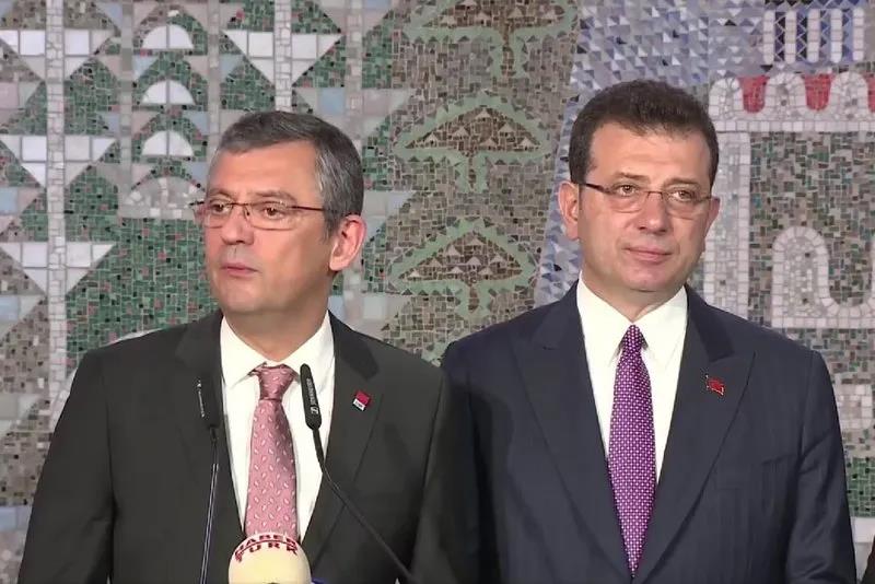 İBB Başkanı Ekrem İmamoğlu ve CHP lideri Özgür Özel.