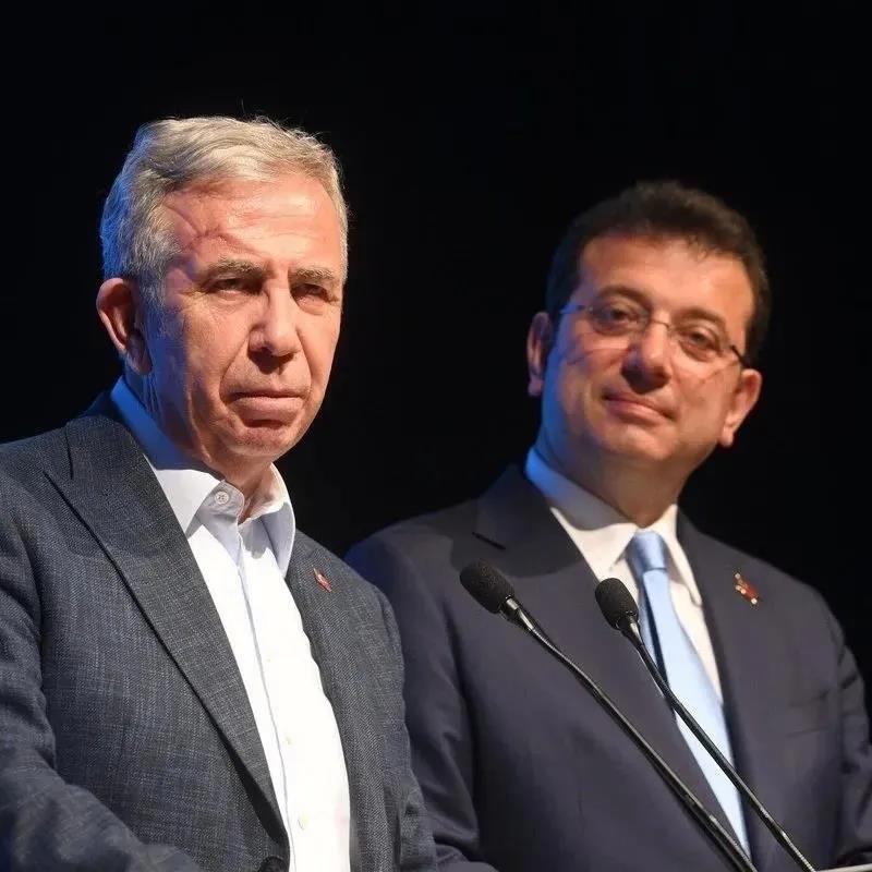 İBB Başkanı Ekrem İmamoğlu ve ABB Başkanı Mansur Yavaş.