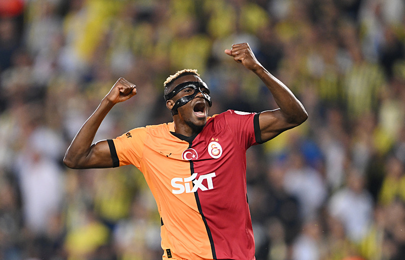 Victor Osimhen Galatasaray kariyerine çok etkili başladı. [Anadolu Ajansı]