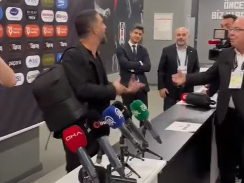 Arda Turan kendisine sürekli derbi sorulması sonrası tepki gösterdi. [Ekran Görüntüsü - X]