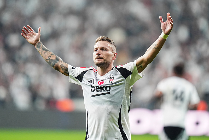 Ciro Immobile kendini Beşiktaş taraftarlarına sevdirmeyi başardı. [Anadolu Ajansı]