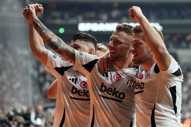 Beşiktaş'ta Immobile gollerine devam etti. (AA)