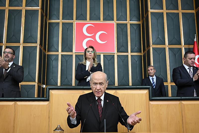 MHP Genel Başkanı Devlet Bahçeli, partisinin TBMM Grup Toplantısı'na katıldı (AA)