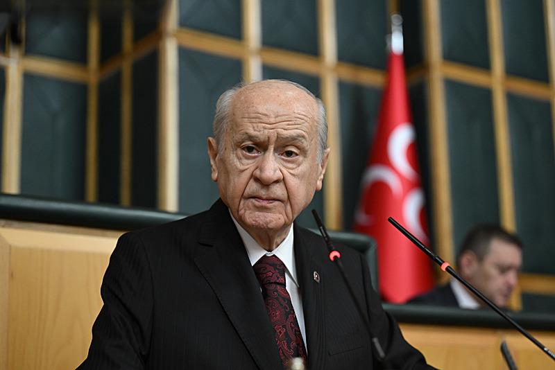 MHP Genel Başkanı Devlet Bahçeli, TBMM'de konuştu (AA)