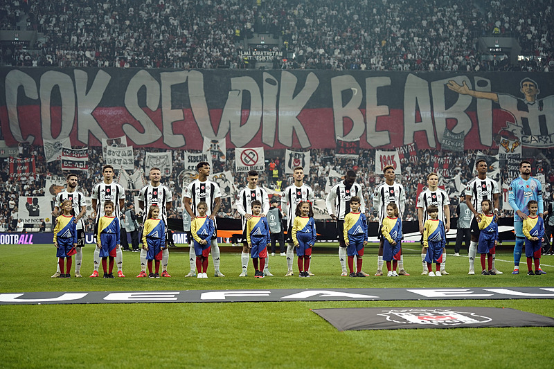 Beşiktaş UEFA Avrupa Ligi 2. hafta maçında Frankfurt'u ağırladı. [İHA]