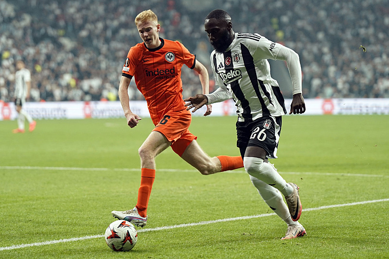 Beşiktaş'ın Avrupa Ligi'ndeki tek golünü Arthur Masuaku kaydetti. [İHA]