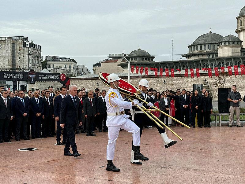 İstanbul'un kurtuluşunun 101. yıl dönümü töreni (İHA)