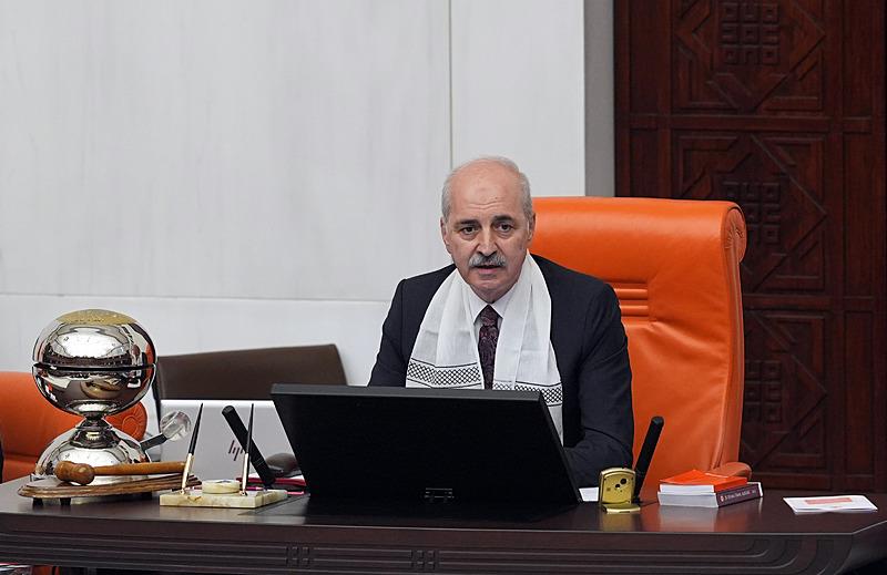 Numan Kurtulmuş TBMM'de İsrail'e karşı birlik çağrısı yaptı (AA)