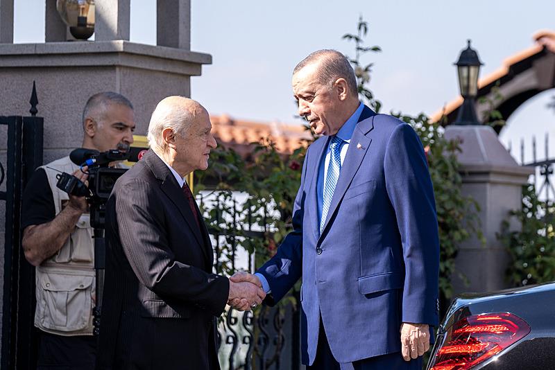 Bahçeli ve Başkan Erdoğan (Takvim.com.tr Fotoğraf Arşivi)