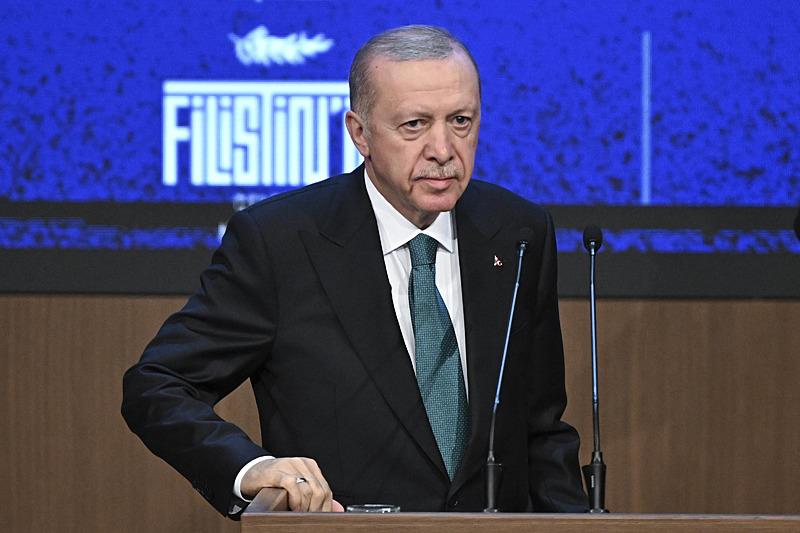 Başkan Erdoğan, Filistin'in Geleceği Konferansı'nda konuştu (AA)