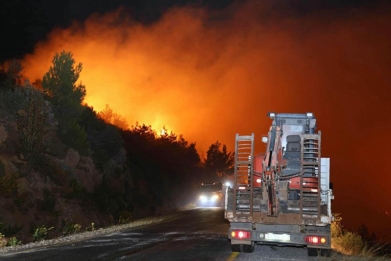 Muğla'da orman yangını (Fotoğraf: AA)