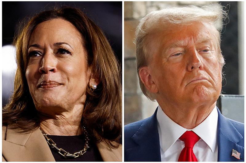 Demokratların başkan adayı Kamala Harris ve Cumhuriyetçilerin başkan adayı Donald Trump, Reuters