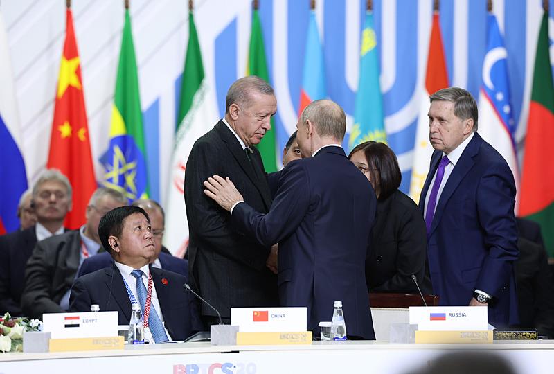 Başkan Erdoğan Kazan'da Putin ile görüştü (Fotoğraf: AA)