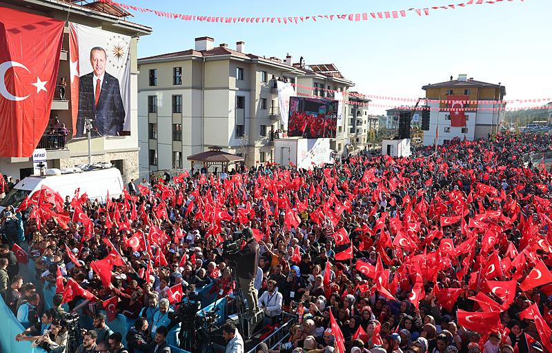 Başkan Erdoğan Hatay'da deprem konutlarını teslim etti (AA)