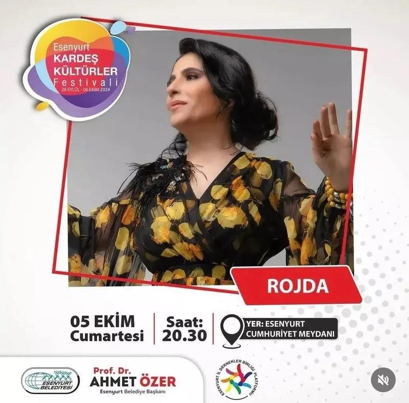 Özer, PKK/ KCK terör örgütünün propagandasını yapmak suçundan mahkûmiyeti bulunan Rojda Şenses'e konser verdirdi.