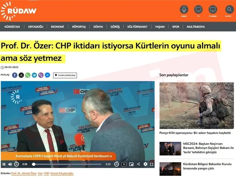 14 kez elebaşı ile 695 kez PKK'lılarla görüşen CHP/DEM'li Ahmet Özer'den pişkin savunma: ʺTerörle ilgim olmadıʺ (Takvim.com.tr arşiv)