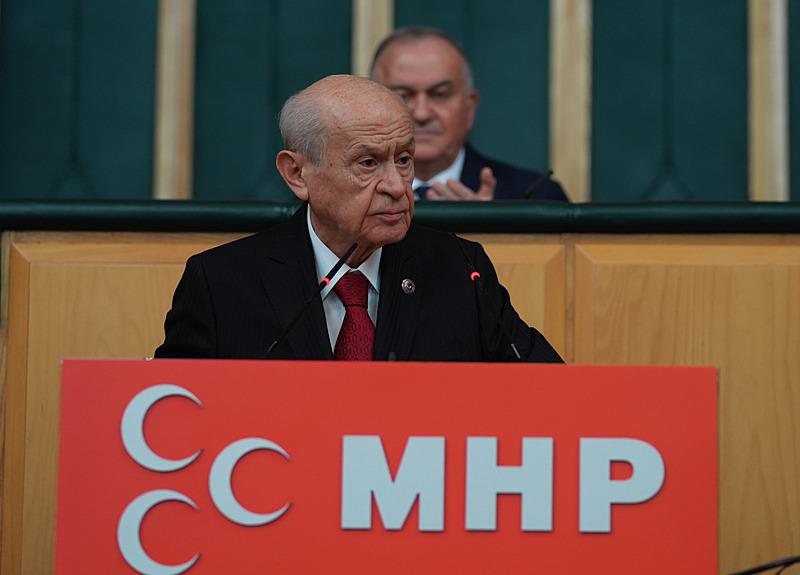 MHP lideri Bahçeli TBMM'de konuştu (Fotoğraf: AA)