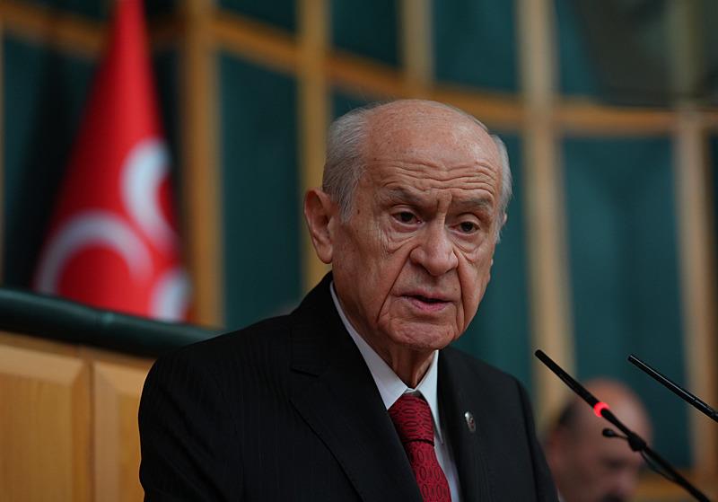 MHP Genel Başkanı Devlet Bahçeli, partisinin TBMM Grup Toplantısı'na katıldı (Fotoğraf: AA)