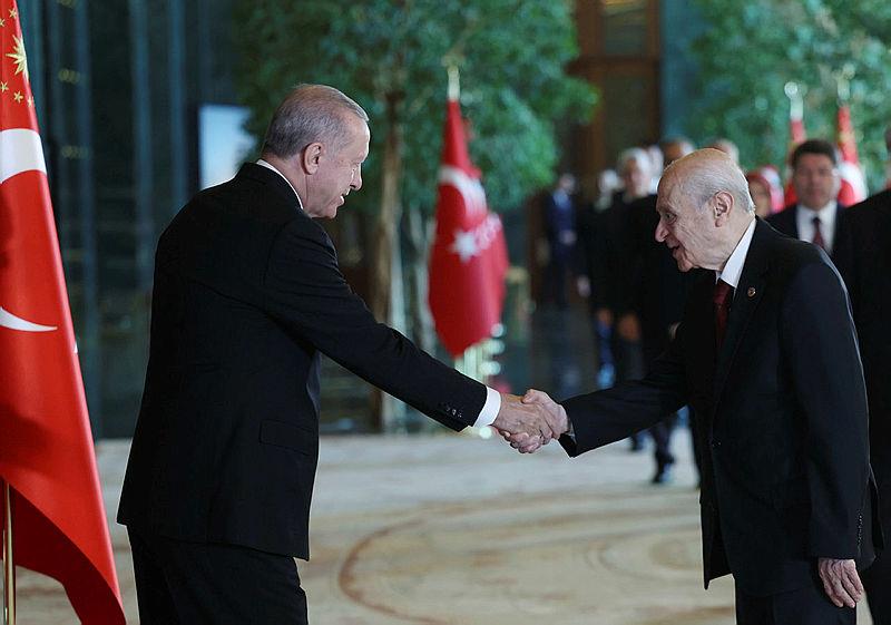 Başkan Erdoğan ve MHP lideri Devlet Bahçeli (AA)