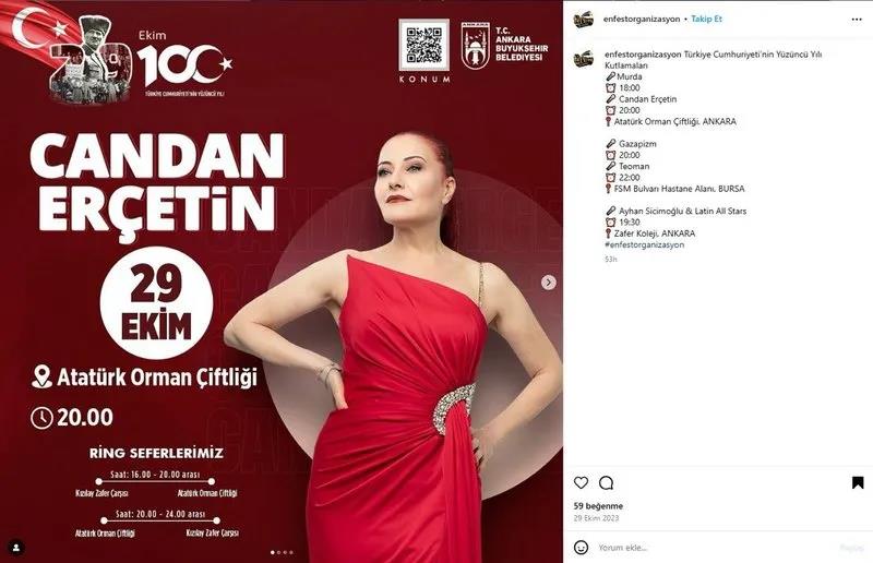 Candan Erçetin ve Murda konseri için 80 milyon TL ödendiğini ortaya çıktı.