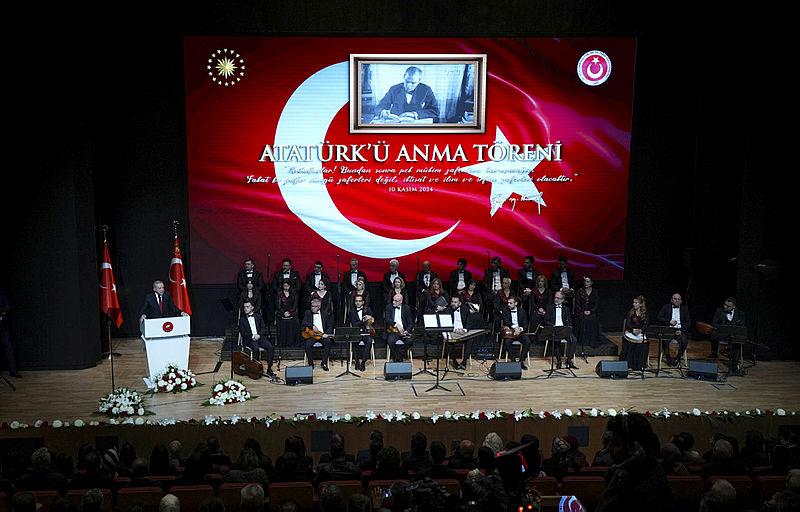 Başkan Erdoğan ʺAtatürk'ü Anma Töreniʺne katıldı (AA)