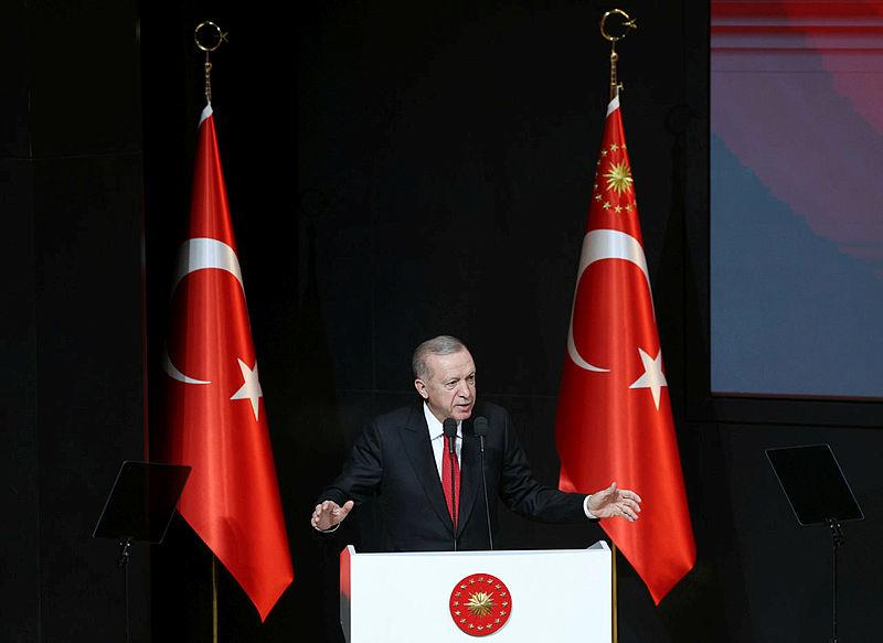 Başkan Erdoğan ʺAtatürk'ü Anma Töreniʺne katıldı (AA)