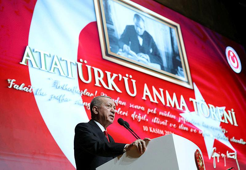 Başkan Erdoğan ʺAtatürk'ü Anma Töreniʺne katıldı (AA)