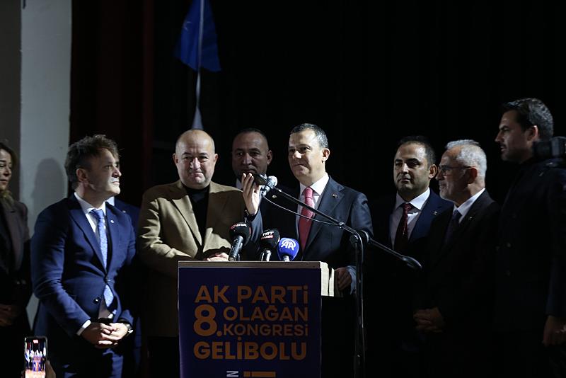 Başkan Erdoğan, AK Parti Gelibolu İlçe Kongresi'ne telefonla bağlandı (AA)