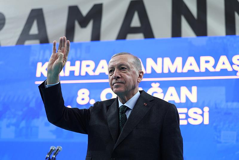 Başkan Erdoğan, partisinin Kahramanmaraş Kongresi'nde konuştu (AA)