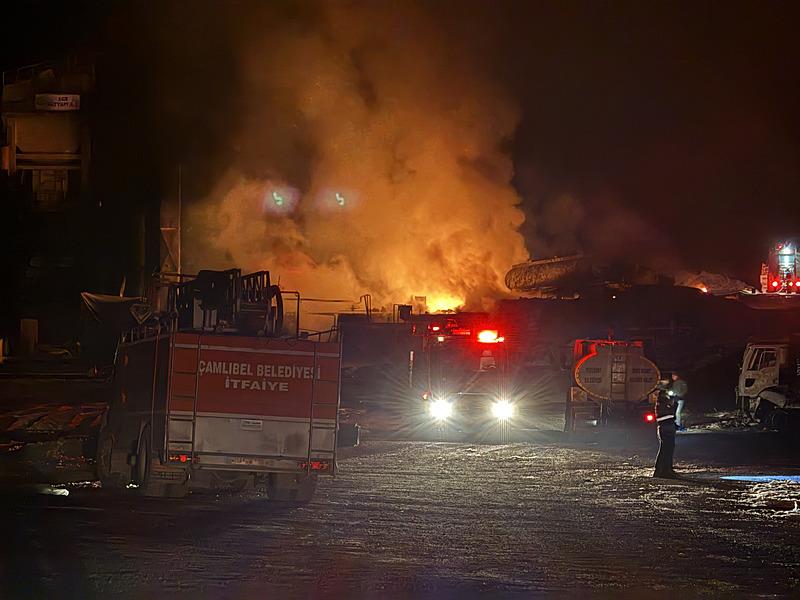 Tokat'ta taş ocağında çıkan yangın kontrol altına alındı (AA)