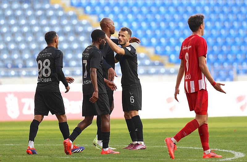 Hatayspor gol sevinci. (AA)