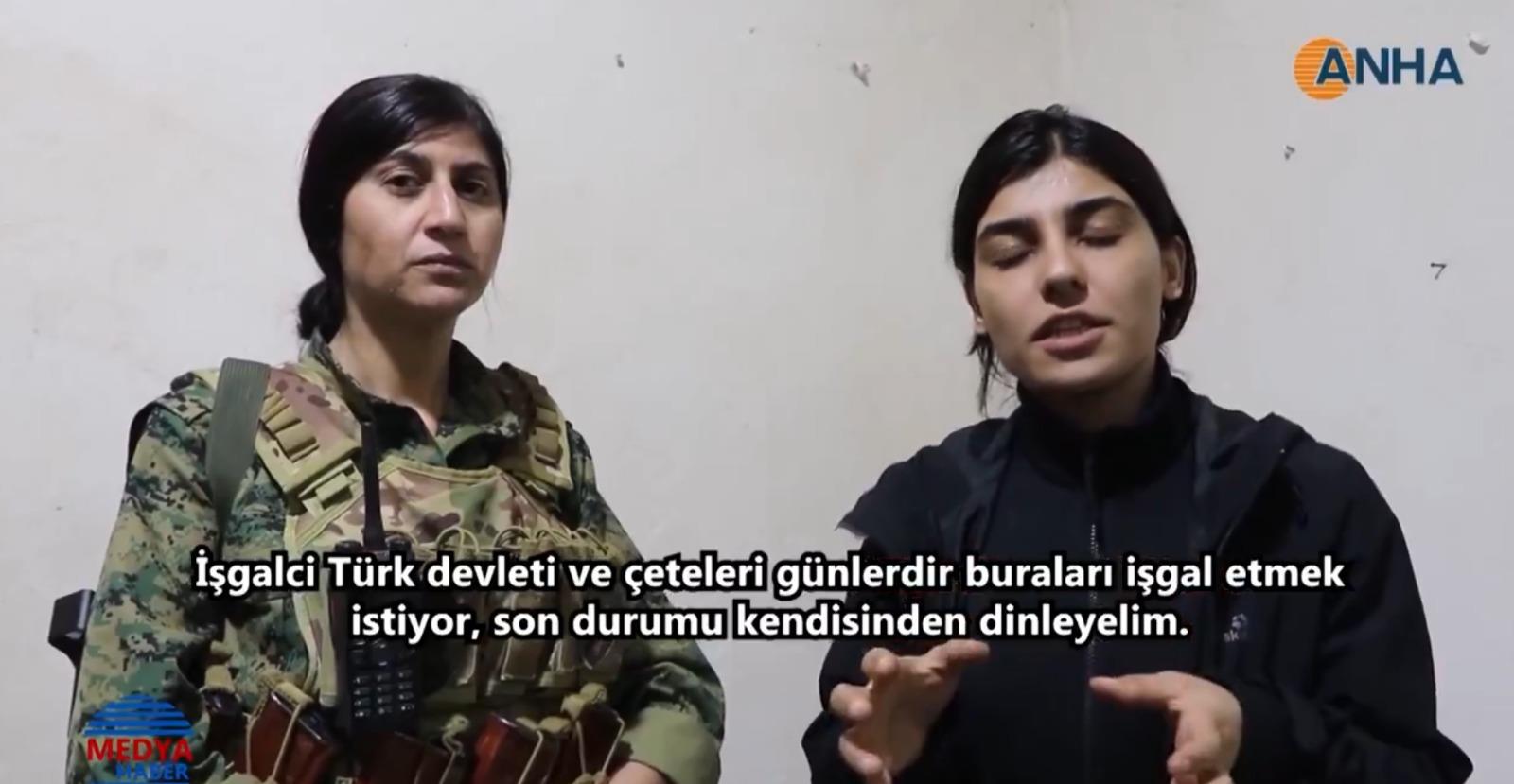 PKK'nın propaganda biriminde görevli Cihan Bilgin (Sağda) | (Takvim.com.tr)