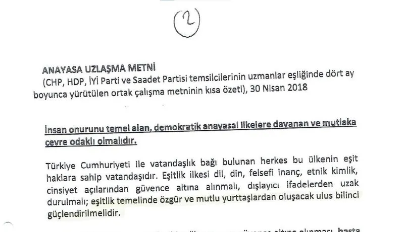 İbrahim Kaboğlu'nun kaleme aldığı ve dokunulmaz maddeleri değiştiren metni (Takvim.com.tr)