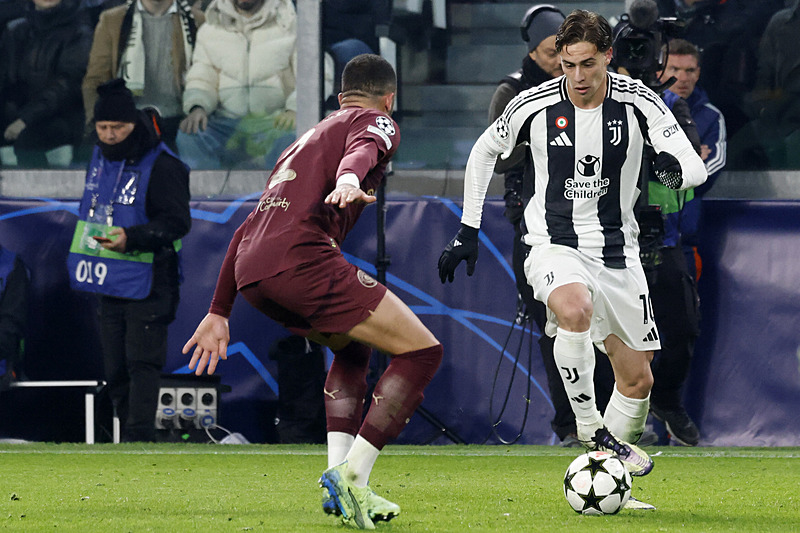 Kenan Yıldız, Juventus'un Manchester City karşısında gösterdiği performansla takdir toplamıştı (AA)